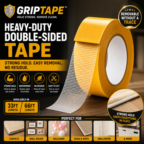 GripTape™ - Heavy-Duty Grid Double-Sided Tape