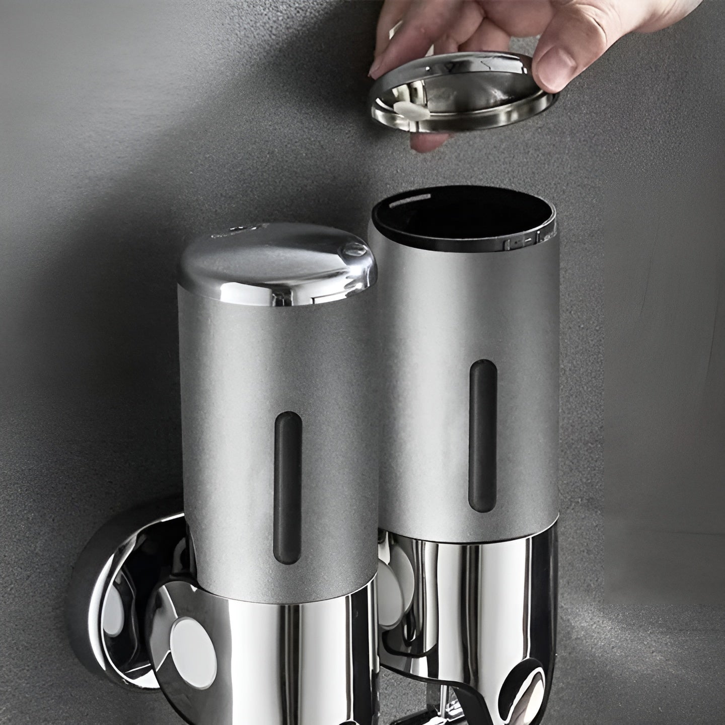 Marbello – Wall-Mounted Soap Dispenser in Marble Look